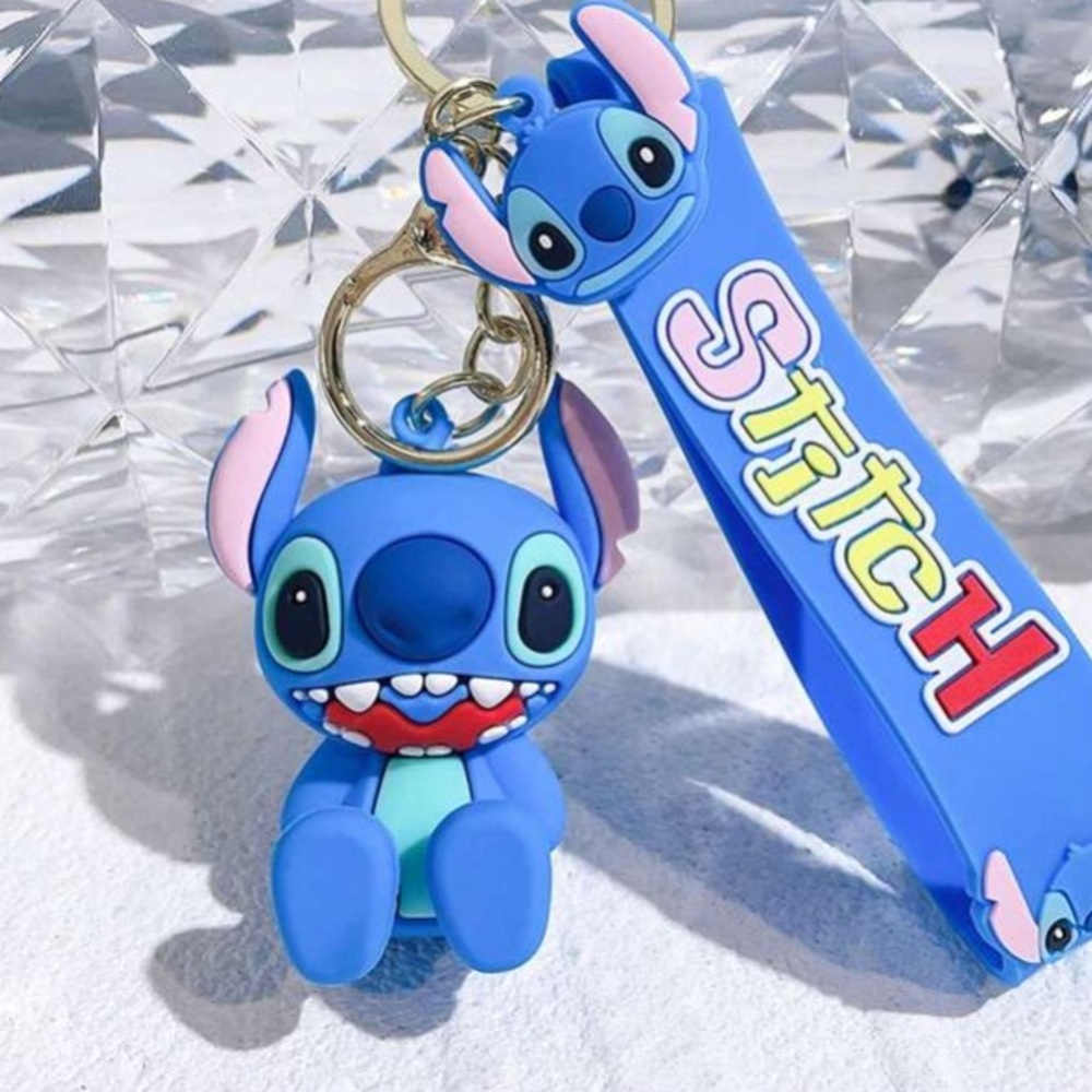Stitch Blue Keychain/Hang on Book bag/Hang from your backpack? Bag, nwt